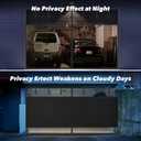 Privacy Garage Door Screen Blackout for 1 Car Garage-9x7FT Heavy Duty Magnetic Garage Screen,Thicker 265g/ Mesh, Hands Free, Magnetic Privacy Garage Screen Door