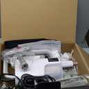 ScrubWiz Steam Mop with Detachable Handheld Steam Cleaner, 10-in-1 Multi Accessories, Quick 10s Heat, 350ml and 2-Level Steamer for Cleaning Floor, Carpet, BBQ Grill, Tile, and Grout, Light White