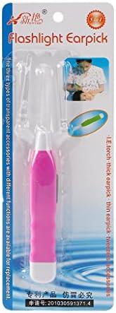 Flashlight Clean Earpick Ear Cleaner LED Light Non-slip Wax Remover Clean Ear - 4 pack
