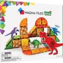 MAGNA-TILES Dino World 40-Piece Magnetic Construction Set, The ORIGINAL Magnetic Building Brand