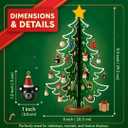 Christmas Advent Calendar 2025 Kids - 24 Days Christmas Countdown Calendar for Kids with Christmas Tree 36 Ornaments Bells Snowman Santa Decorations for Boys Girls Xmas Gift Tree
