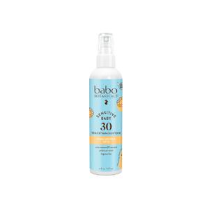 Babo Botanicals Sensitive Baby Mineral Sunscreen Spray SPF30 - Natural Zinc Oxide - Non-Aerosol  Face & Body - Fragrance-Free - Water Resistant - For Babies & Kids - Various Versions (6 Fl Oz (Pack of 1))