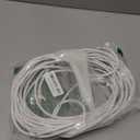 Cat5e Ethernet Cable 50 FT, Long Cat 5e Internet Cable, White Snagless Patch Cord, UV Resistant, Flexible, Network, LAN, PoE, Standard RJ45 Connector for PC, Server, Router, Modem, PS5 - with 15 Ties