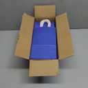 100 Pack 5.25x3.25x8.25 Inch Small Royal Blue Kraft Paper Bags with Handles Bulk, Toovip Gift Wrap Bags for Favor Grocery Retail Party Birthday Shopping Business Goody Craft Merchandise Take Out Sacks