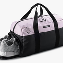 Fitgriff® Gym Bag V2 for Men and Women with Shoe & Wet Compartment - Duffle Bag for Travel, Sports, Fitness and Workout, Pink/Black
