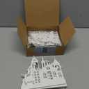 32 Inch Christmas Tabletop Decoration Wooden Christmas Themed White Church Xmas Tree and Elk Signs Farmhouse Centerpiece Decor for Home Kitchen Table Shelf Decor