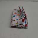 misaya Round Fitted Tablecloth with Elastic Edge, 100% Waterproof Oil Proof Plastic Table Cover, Vinyl Flannel Backed Tablecloth Fits 45"-56" Round Tables for Dinner, Outdoor, Picnic, Flowers (Off White)