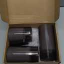 Homemory Realistic Flickering Flameless Candles Battery Operated, LED Fake Electric Candles with Remote Control and Timer for Home, Christmas Decoration, Grey, Set of 3 (D3"xH4"5"6", Gray)