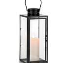 Matte Black Metal Lantern