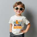 Halloween Shirt for Kids  Cute Skeleton Pumpkin Ghost Holiday T-Shirt for Toddler Boys& Girls, 2T-8T (5-6 Years, Round)