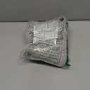 Deep Dream Rectangular Ottoman Slipcover, Stretch Jacquard Pattern, Storage Ottoman Cover Foot Stool Cover with Nonslip Elastic Bottom (Medium, Light Gray)