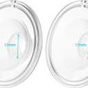 Silicone 17mm Flange Compatible with Momcozy/Tsrete/Kmaier Wearable Breast Pump, Shield/17mm Flange Insert Replacement, Use with Wearable S9|S10|S12|S9 Pro| S12 Pro Pump Parts/Accessories