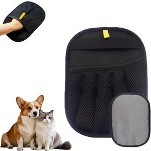 4 x 2026 Upgraded Pet Hair Removal Gloves for Cats & Dogs for Pet Owners, Efficient Grooming Tool for Shedding, Reusable