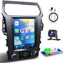 【4+64G】Car Stereo For Ford Explorer Radio 2011-2019 Upgrade Android Stereo Wireless Carplay Android Auto,9.7" Touchscreen Car Radio GPS,WiFi,32EQ DSP,Bluetooth 5.1,SWC,Backup Camera for Explorer Radio