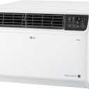 LG 18,000 BTU DUAL Inverter Smart Window Air Conditioner, 230V, Cools 1,000 Sq. Ft. for Bedroom, Living Room, Apartment, Ultra Quiet Operation, ENERGY STAR, with LG ThinQ, Amazon Alexa & Hey Google (Bright White)