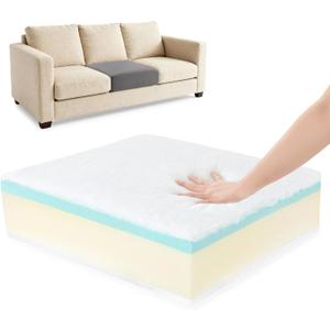 BALAPET Memory Foam Couch Cushion Replacement, Extra Thickness 6 Layer Sofa Cushions Replacement, High Density Foam Supportive & Soft Sofa Cushion Foam with Removable Cover(24246in)