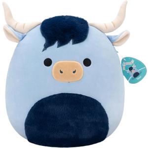 Squishmallows Original 14in Toro The Blue Highland Cow  Official Jazwares Plush (Large)
