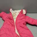 uideazone Baby Boys Girl Snowsuit Toddler Winter Coat Clothes 3-24M Infant Hooded Jumpsuit Newborn Romer Puffer (18M, Pink)