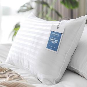 Hypoallergenic Side Sleeper Queen/Standard Pillow- Soft and Cooling - Hotel Quality Pillows with Cotton Cover Down Alternative Filling, Oeko-TEX Certified (Queen (Pack of 1))