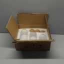 Suwimut 3 Pack Glass Storage Jar with Ball Cork Lid, Clear Glass Canisters with Cork Ball, Cute Decorative Round Glass Bottles with Airtight Wooden Lid for Spice, Sugar, Salt, Tea, Nuts, Coffee Beans