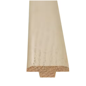 A&A Surfaces Beach Buff 0.37 in. Thick x 1.24 in. Wide x 78 in. Length Luxury T-Molding Trim VTWBALBUF-T