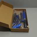 34" Extendable Ice Scrapers for Car Windshield 2-in-1 Snow Brush for Car Snow Scraper for Car Snow Scraper and Drush with Ergonomic Foam Grip for Cars, Trucks, SUVs with 360 Pivoting Brush Head Blue