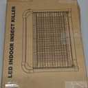 LiBa Electric Bug Zapper, Indoor Insect Killer - (2) Extra Replacement Bulbs - Fly, Mosquito Killer and Repellent - Lightweight, Powerful 2800V Grid, Easy-to-Clean, with a Removable Washable Tray.