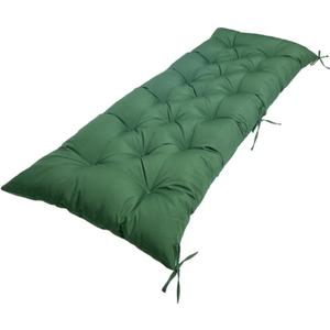 Waterproof Bench Cushion for Garden Furniture Lounger,Outdoor Thicken Bench Seat Cushions with Ties 40"*20" Indoor Dining Bench Pads Green