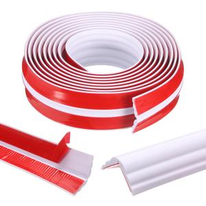 HARFINGTON Flexible Wall Corner Protector 1.6" 10FT Self Adhesive Wall Corner Guard Edge Protector Thickened PVC Peel and Stick Wall Trim for Ceiling Countertop Stair Corner, White