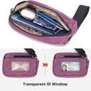 Haytijoe Small Wristlet Wallets for Women Valentines Day Gifts RFID Blocking Travel Wallet Quilted Nylon Phone Purse