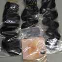 14A Human Hair Bundles 20 22 24 Inch Body Wave 100% Unprocessed Brazilian Virgin Hair 3 Bundles Human Hair Extensions Quick Weave No Tangle Shedding Silky Soft Natural Black