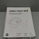 Ionic Foot Bath Detox Machine,Foot Detox Foot Bath Soak Tub with 2 Arrays,80 Disposable Liners,Detox Sea Salt,Folding Foot Spa Bucket,Home Salon-Level Foot Soaking Tub