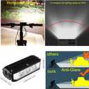 Bike Light Set for Night Riding,Bright Rechargeable Bicycle Headlight Set High Beam Low Beam,USB LED Bicycle Light,Waterproof Bike Headlight and Taillight for Adult Kid Mountain