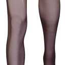 Truform Sheer Compression Pantyhose, 8-15 mmHg, Women's Shaping Tights, 20 Denier, Black, X-Tall
