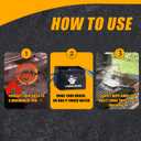 Bristle-Free Grill Brush with Steam Cleaning - Heat-Resistant Aramid Fiber Pad & 1 Replaceable Head 16 Inch Long Wood Handle- Safe for All Types Grills,Ideal Gift for Dads