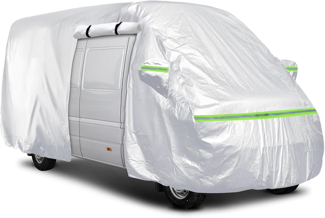 Silver Waterproof Class C & Large Class B RV Cover for 22-24 Ft Motorhomes & Sprinters | Fits Models 274.5" Long & 111.5" High, Heavy Duty for RV Motorhome Camper