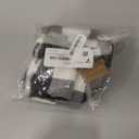 Homaxy 100% Cotton Waffle Weave Check Plaid Dish Cloths, 12 x 12 Inches, Super Soft and Absorbent Dish Towels Quick Drying Dish Rags, 6-Pack, White & Black