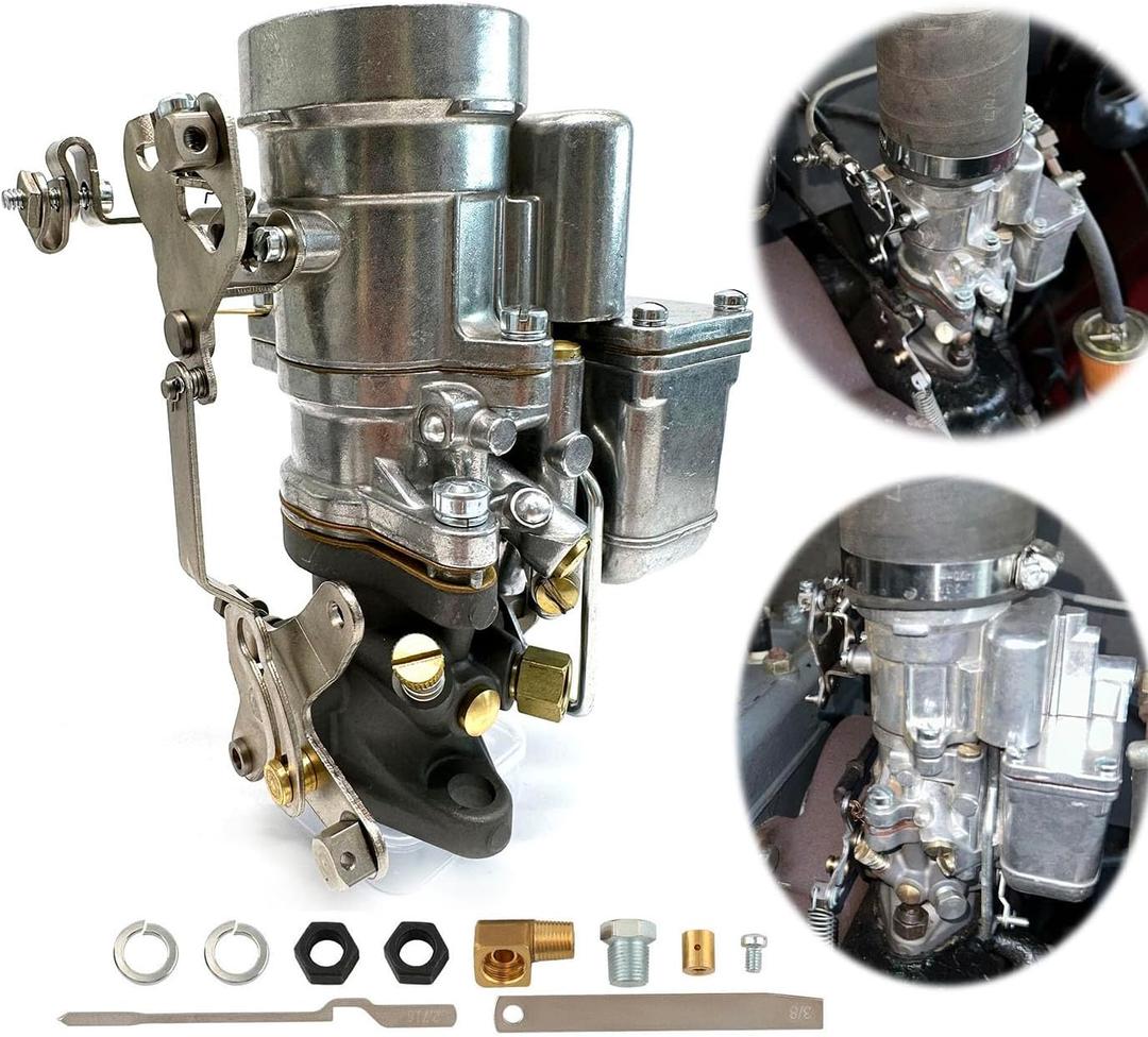 Brand New A1223 1 Barrel Carter WO G503 Carburetor Compatible with Willys L134 MB CJ2A CJ3A for Ford GPW WWII Army for Jeep 539 2.2L 2197CC 134Cu. In. l4 Gasoline L-HEAD Naturally Aspirated