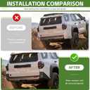 Rear Bumper Protector for 2025 2026 Toyota 4Runner (Exclude SR5) Rear Bumper Guards Corner Cover Soft TPE Material for 2025+ 4 Runner Car Exterior Accessories