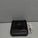 Cruise Fan Cabin Approved - Magnetic Hook Included To Hang On Walls - Portable USB Rechargeable & Plug-In, Timer Function & 5-Speed Adjustable, White Noise, Long Battery Life, Perfect for 2025 Cruises (Black - 2000mAh Battery)