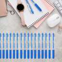 2 x Aozora 20 Pack Blue Gel Pens Fine Point Smooth Writing Pens Retractable Blue Ink Pen with Soft Grip 0.5mm Quick Dry Office School Supplies Gold Clip