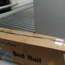 Baby Bed Rail Guard for Toddlers - 47" Toddler Bed Side Rails for Twin, Full, Queen Bunk Size Bed Swing Down Bedrail Extral Tall Child Safety Side Railing Guards for Kids (Grey)