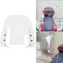 ECOTRIC Universal Scooter Windshield 14.3"x16.5" Compatible with Yamaha Honda 125cc 150cc Moped Dirt Bike Motorcycle Windscreen Transparent Acrylic