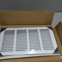 16x8 Return Air Grille for 16"W x 8"H Duct Opening,Return Air Vent Cover | Steel Wall AC HVAC Air Vent Cover Grill HVAC Cold Air Intake Grille Without Filter House,Outer Dim:17.75"W X 9.75"H