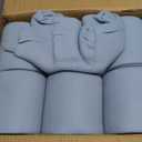 CAI TENG Fleece Throw Blankets Lightweight Warm Soft Cozy Kids Blanket Pet-Friendly Bulk Fleece Blanket Solid for Home, Bed, Sofa, Dorm, Office, Gifts, Outdoor Washed Blue 6 Pack 50 x 60 inch