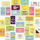 Xuhal 60 Pcs Inspirational Magnets Bulk Rectangle Positive Affirmation Magnets Decals Decorative Inspiring Fridge Magnetic Stickers for Adults Team Motivational Gifts(Colorful,Cute)