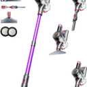 Cordless Vacuum Cleaner, 550W 45Kpa Vacuum Cleaners for Home, 60Mins Cordless Stick Vacuum with LED Display, Self-Standing & Anti-Tangle, 8-in-1 Wireless Vacuum for Carpet Pet Hair Hardfloor