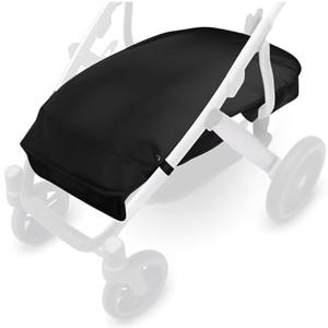 Quintriae Stroller Basket Cover for UPPAbaby Vista V2 & V3 Accessories – Water-Resistant Storage Protector, Conceals Items, Easy Clip-On Access