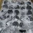 Coloch 90 Pack 5ml Empty Glass Jars with Black Lid, Clear Airtight Cosmetics Container Bulk Refillable Tiny Sample Jar for Cosmetics, Lotion, Cream, Samples, Wax, Skincare, Travelling, Retail Store