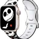 Dressy Designer Silicone Pride Band Compatible with Apple Watch Bands for Women Men 38/40/41/42/44/45/46/49mm, iWatch Bands for Apple Watch SE 3 2 1 Series 11 10 9 8 7 6 5 4 3 2 1 Ultra 3 2 1